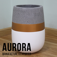 Ventes en gros de pots de plantes modernes pour l'intérieur et l'extérieur, pots de jardin écologiques en fibrociment, finition peinte personnalisable