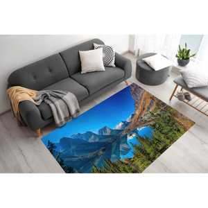 Tapis imprimé Île des Oies Sauvages du Lac Saint-Marie, Décoration de bureau paysagère, Tapis fin non tissé - Product Image 4