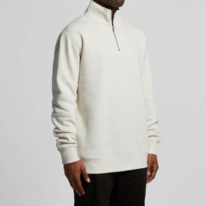 Sweat-shirt personnalisé pour homme à col montant zippé, en molleton épais, style décontracté - Product Image 4