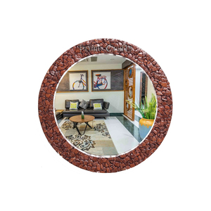 คอลเลกชันกระจกทำจากไม้ที่ทำด้วยมือเพื่อการตกแต่งบ้านที่เป็นมิตรกับสิ่งแวดล้อมชิ้นงานผนังที่หรูหราเหนือกาลเวลาโดย ayaans - Product Image 1