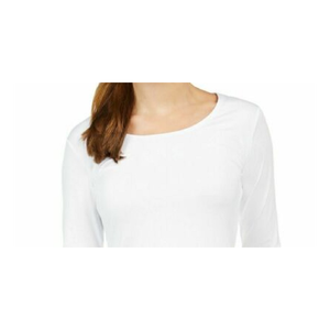 Camiseta Interior Térmica de Manga Larga para Mujer, 32 Grados, Blanca, de Algodón, Talla Grande, Transpirable - Product Image 2