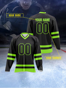 Maillot de hockey sur glace pour hommes 2025, nom et numéro personnalisés, entraînement sportif d'équipe, fitness, hip-hop, fête, loisirs quotidiens - Product Image 5