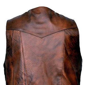 Veste de motard en cuir léger vêtements d'extérieur sans manches pour l'équitation streetwear voyage et gilet quotidien pour hommes de mode robuste - Product Image 6