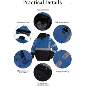 2025/2026 <b>Mens</b> Winter Varsity <b>Jacket</b> Durable Fabric Comfortable Fit Stand Collar Front Logo Customizable Trendy Design Soft - Product Image 6