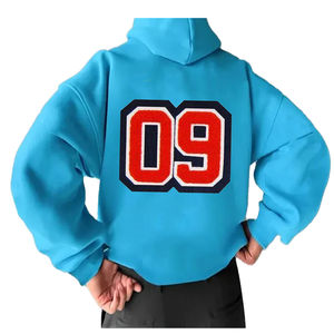 Sweat à capuche en chenille de haute qualité séchage rapide coton mélangé broderie logo personnalisé OEM ODM - Product Image 3