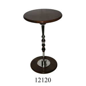 โต๊ะกาแฟทำจากไม้ทรงกลมทำจากอลูมิเนียมโต๊ะกาแฟดีไซน์คลาสสิกและโต๊ะข้างสำหรับตกแต่งบ้าน - Product Image 2