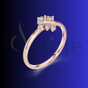 Trinkets jewels 14K Anillo de compromiso de etiqueta privada Diseño personalizado - Product Image 1