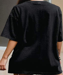 เสื้อยืดผ้าฝ้าย100% สำหรับผู้ชายพิมพ์ลายทรงหลวมเสื้อยืดลำลองใช้ได้ทั้งชายและหญิงเสื้อยืดผ้าฝ้ายฟอกสีกรดแขนสั้นสำหรับทุกคน - Product Image 2