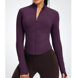 Chaquetas para correr para mujer Forro de bloqueo térmico Evaporación rápida Ajuste Estilo amigable con el movimiento Chaquetas para correr para mujer - Product Image 2