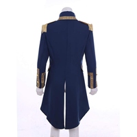 Lujoso frac azul real bordado para disfraces de Halloween y de personajes de TV y cine renacentistas con personaje Echo