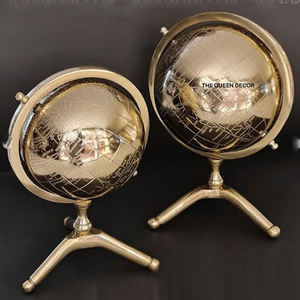 Sculpture élégante, très chic, élégante, de designer, brillante, polie, de haute qualité, plaquée or, de qualité supérieure, en métal - Product Image 6