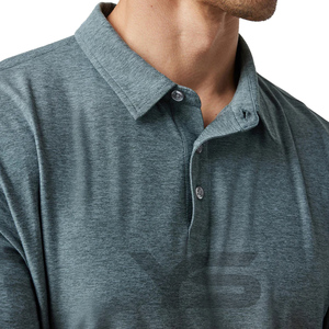 เสื้อโปโลผู้ชายแฟชั่นลำลองระบายอากาศผ้าฝ้ายแขนสั้นพิมพ์ลายเสื้อสีพื้นไซส์ใหญ่พิเศษออกแบบได้ตามต้องการฤดูร้อน - Product Image 5