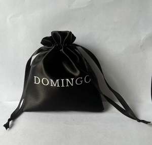 Bolsas de Regalo de Satén Rosa de 15*20cm con Cordón, Bolsitas para Joyería, Recuerdos de Boda, Baby Shower, Bolsas de Seda con Patrón de Letras - Product Image 6