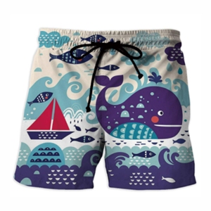 Shorts pour hommes en polyester/coton respirant, imperméable et écologique, avec logo personnalisable, couleur unie, pour la salle de sport, la course à pied, décontracté, couleurs personnalisées - Product Image 4