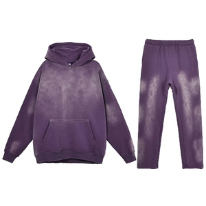 Survêtements pour hommes de haute qualité, délavés à l'acide, usés, personnalisés, lourds - Product Image 1