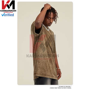 Camiseta lavada para hombre, camiseta Vintage con estampado de calle, estilo Hip Hop Retro Punk, camiseta Harajuku de algodón con lavado ácido, camiseta informal de manga corta para hombre - Product Image 3