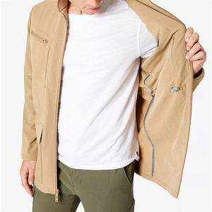 Chaqueta Casual de Otoño/Invierno para Hombre, Marca Fabricada en Pakistán, Cuello Alto, Bolsillos Utilitarios, Cortavientos, Impermeable, con Cremallera - Product Image 1