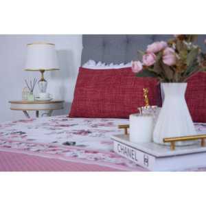 ชุดเครื่องนอนวินเทจลายกุหลาบขนาดคิงไซส์ ดีไซน์ดอกไม้หรูหราเพื่อประสบการณ์การนอนหลับอันหรูหรา - Product Image 5