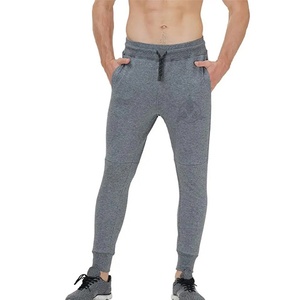 Wholesale Price 100% Cotton <b>Elastic</b> Joggers for <b>Men</b> Street Wear Sweatpants Grey Pocket Casual Lightweight Blank Plain <b>Trousers</b> - Product Image 6