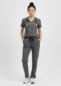 Pantalones de Jogger de carga, dos bolsillos delanteros, conjunto de uniforme de fregado, Material elástico de 4 vías, tela transpirable, uniformes de Hospital - Product Image 3