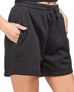 Short de survêtement taille haute pour homme Short d'entraînement en polaire tricoté décontracté Poche avant Taille élastique Écologique Respirant Solide - Product Image 1