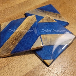 Wood & Epoxy Resin Cheese Charcuterie Board Square Rectangle Shape Custom Logo Resin Chopping Board Best Selling <b>Sale</b> - Product Image 6