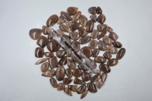 Pierre de soleil naturelle, cristal de pierre de soleil lisse en forme de treillis, mélange de cabochons, pierres précieuses en vrac, utilisation pour la fabrication de bijoux, lot en gros, pierre de soleil - Product Image 3