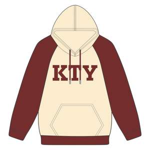 DST Delta Neutral Body Maroon Raglan Sleeves Pullover Hoodie Cotton Blend Greek Sorority Apparel Divine Nine HBCU Soror Hoodie - Product Image 2