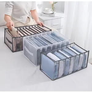 Neueste tragbare Mesh Mühelose Quick Folding 7 Grid Closet Aufbewahrung sbox Reises chrank Kleider schrank Kleidung Organizer