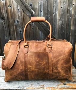 กระเป๋าหนังแท้แฟชั่นคุณภาพสูง,กระเป๋าหนังสำหรับใช้เดินทางวีคเอนเดอร์ LDB-0014จากปากีสถาน - Product Image 2