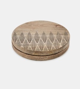 Round Shape Wood Coasters Set Of 4 Perfect For <b>Table</b> Decor Coaster Premium Drink <b>Protector</b> for Stylish Home Decor Gifts Coasters - Product Image 4