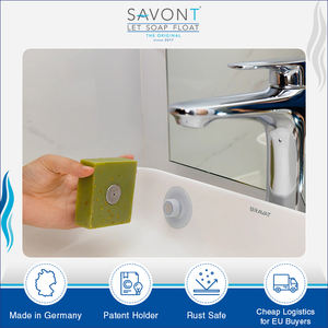 Distribuidor de confianza que vende calidad excepcional, respetuoso con el medio ambiente, capacidad de carga de 220g, tipo ventosa, soporte magnético para jabón al mejor precio - Product Image 6