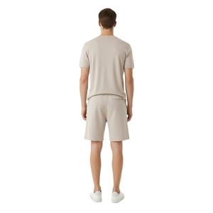 Ensembles d'été pour hommes de haute qualité en fibre de bambou 100% tricotée, T-shirts à col rond et shorts, sans couture, respirants, imprimés numériquement, haute qualité - Product Image 2