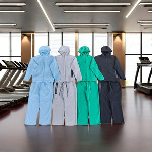 Conjunto Deportivo de Dos Piezas para Hombre Windrunner, Sudadera con Capucha y Cremallera, Forro Polar Técnico de Secado Rápido, Estilo Urbano, Estampado Otoñal - Product Image 2