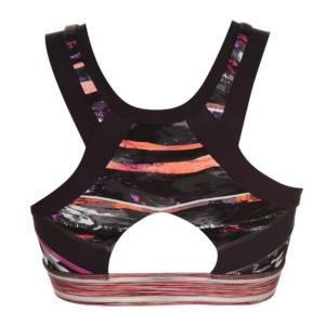 Soutien-gorge de sport respirant en dentelle pour femme, nouvelle arrivée de haute qualité, bretelles réglables, logo frontal, maintien élevé, spandex/nylon, yoga, fitness - Product Image 3