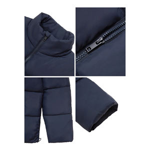 Chaqueta de Invierno para Hombre, Acolchada, con Capucha Desmontable, Estilo Holgado, Diseño Sólido, Gruesa, de Algodón - Product Image 5