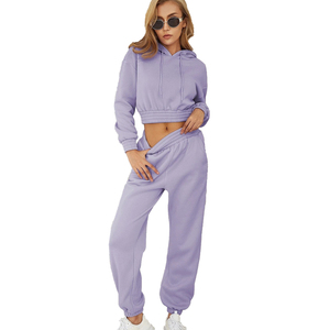 Chándal largo de dos piezas de lana unisex de talla grande con capucha y logotipo personalizado, chándal para correr, entrenamiento, fitness, sólido, informal de invierno - Product Image 6