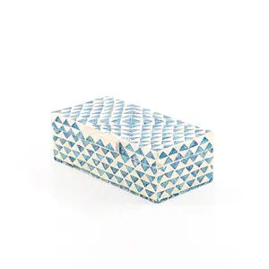 高品质畅销矩形珍珠母令人瞠目结舌的豪华多用品盒越南制造