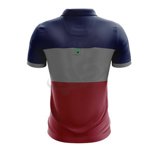 Polos personnalisés de haute qualité pour hommes col Henry élégant tissu de coton polos pour hommes avec la dernière conception mince de la mode - Product Image 3