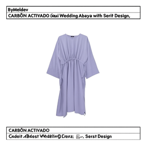 Abaya de mariage élégante ByMeldev Zara Crush Maxi avec design Serut - Product Image 2