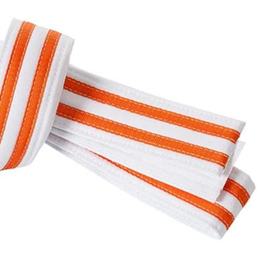 Venta al por mayor OEM personalizado Karate cinturón de alta calidad de los hombres de las mujeres cinturones de artes marciales de la mejor calidad Karate Bjj cinturones personalizados - Product Image 6