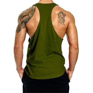 Personalizado de alta calidad Premium hombres entrenamiento chaleco camisetas sin mangas nuevo diseñador Streetwear estampado estilo Casual - Product Image 3