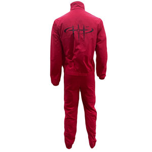 ชุดวอร์มแทรคสูทผ้าไนลอน 100% แบบซิปเรียบ พิมพ์ลาย OEM ชุดออกกำลังกายวิ่งจ๊อกกิ้ง รับสกรีนโลโก้ตามสั่ง ชุดแทรคสูทไนลอนผู้ชาย - Product Image 2