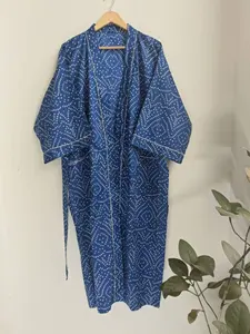 Venta caliente Mujeres Ropa de dormir Algodón puro Dama DE HONOR corta y bata de novia Kimono Bata de satén a precio al por mayor - Product Image 3