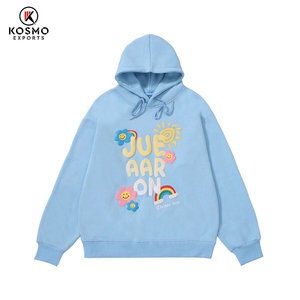 เสื้อสวมหัวมีฮู้ดของผู้หญิง3D โลโก้พิมพ์ลายพัฟทำจากโฟมออกแบบได้ตามต้องการ - Product Image 2