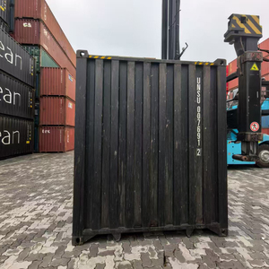 Conteneur maritime CIMIC d'occasion pas cher, ISO 40 pieds High-cube, noir, sec, capacité de 67,4 pieds cubes, à vendre dans tous les ports - Product Image 1