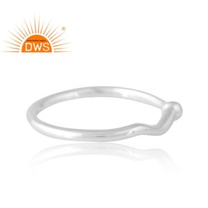 Nuevo diseño 925 anillo de banda de avión de boda de plata joyería personalizada para mujer regalo para ella - Product Image 4