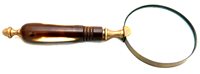 High Quality Small Sized Full Brass Screen Magnifier with Plated Finish for Optimal Reading Experience