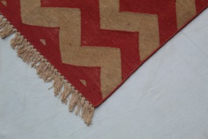 Alfombra de algodón hecha a mano de fabricante indio 2X6, alfombra geométrica lavable de gran tamaño, estilo tradicional para uso doméstico, tejida a mano - Product Image 3