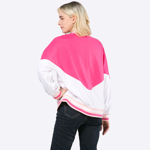 Personnalisé femmes 100% coton doublé tissé Hip Hop solide pull à manches longues hiver automne sweat-shirt - Product Image 3